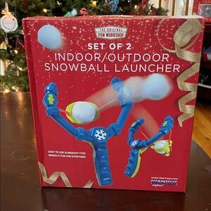 Workshop Blue and White Snowball Launcher Set